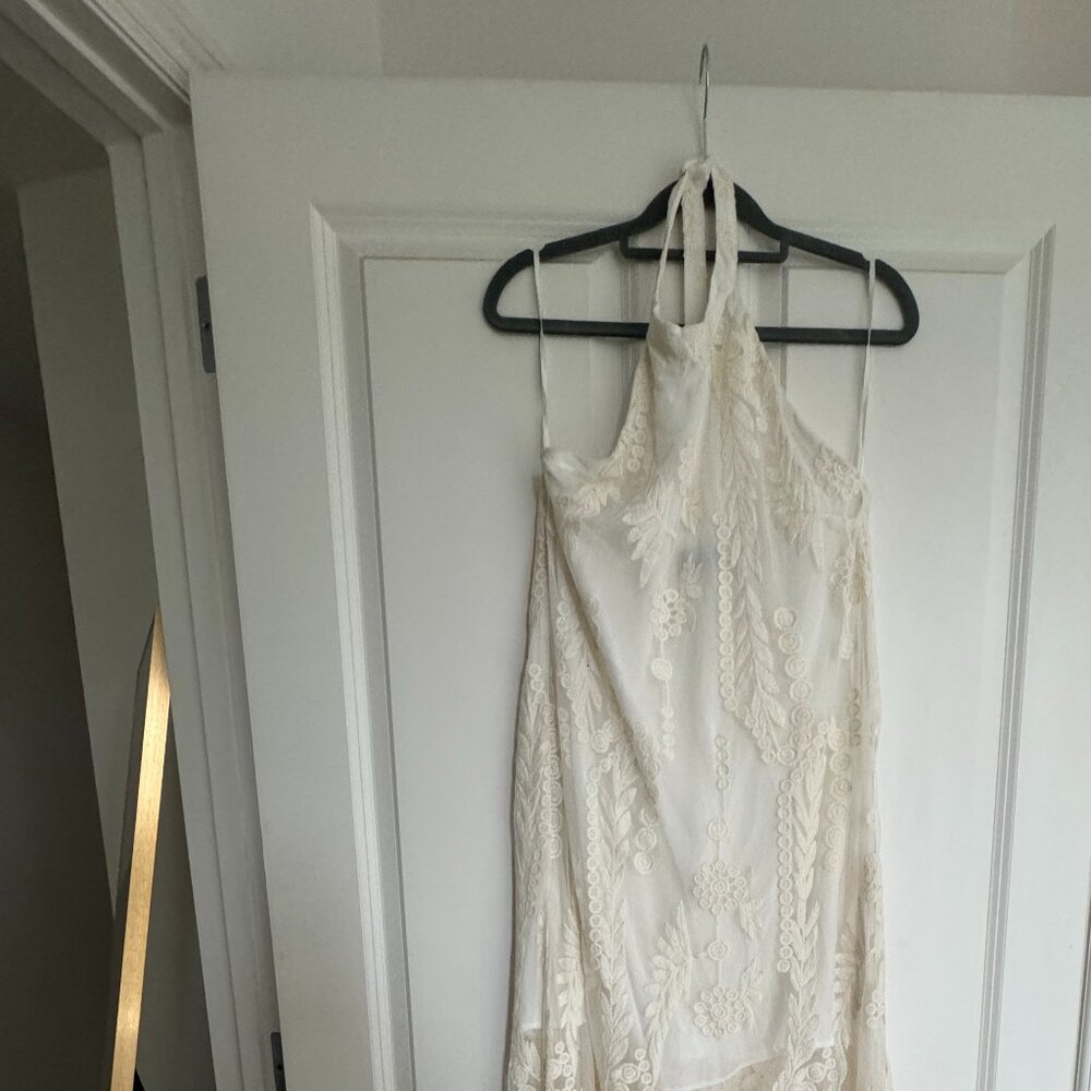 Anthropologie Line and Dot Cream maxi dress with lace overlay - Multiple sizes